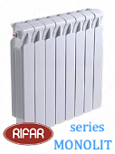 Радиатор биметаллический RIFAR МONOLIT (боковое подключение) 500/10 секций с доставкой в Дербент